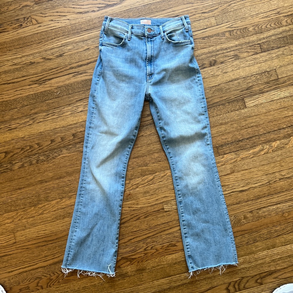 MOTHER denim the Hustler Ankle Fray LIKE NEW